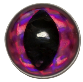 Spiegelende Donker Roze Fantasie Kattenogen 09mm