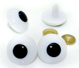 Cartoon Ogen Bol Wit 10mm