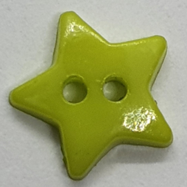 Sterretjes Knopen Appel Groen 12mm (5 stuks)