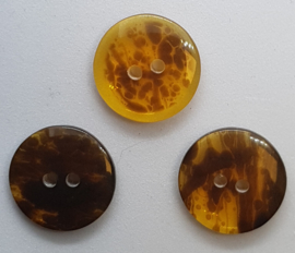 Amber Kleurige Knopen 18 mm