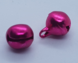 10mm Donker Roze Belletjes per 10 stuks