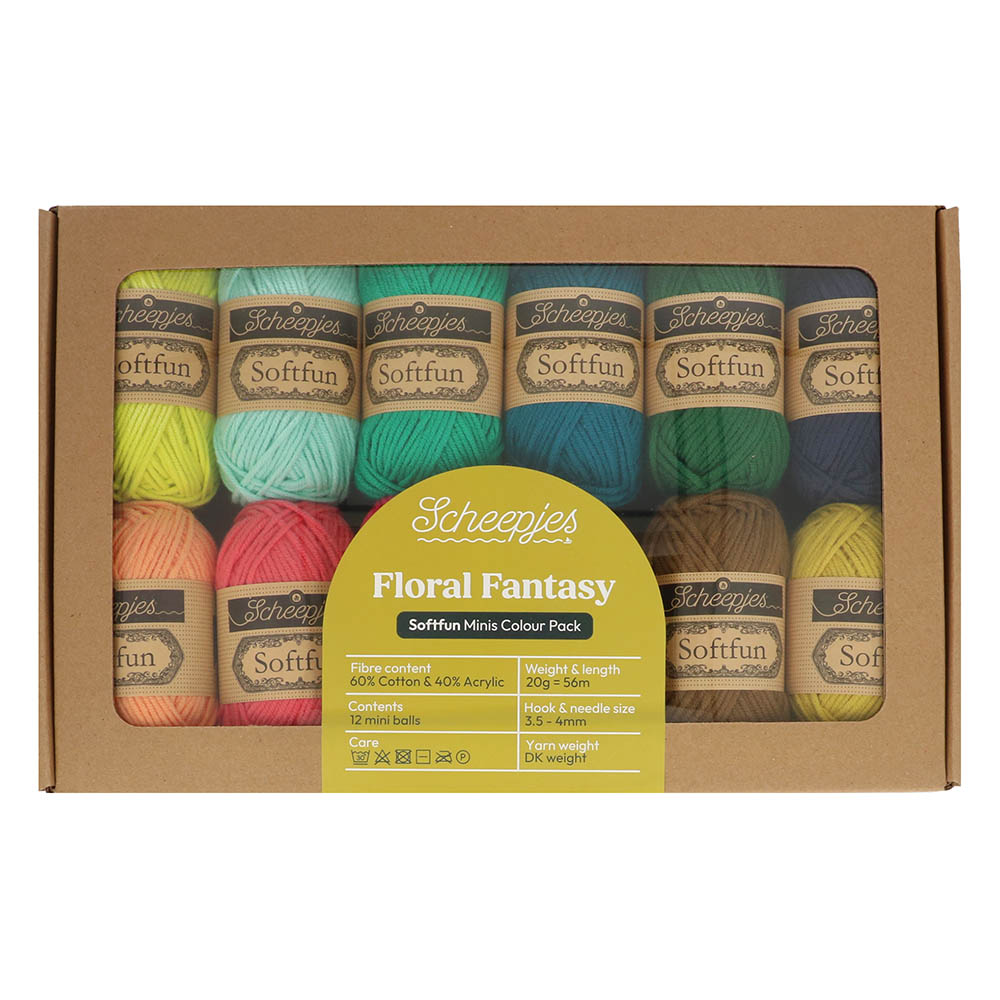 Scheepjes Softfun colour pack Floral Fantasy