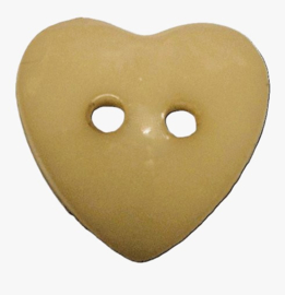Hartjes Knopen 14mm Beige (5 stuks)