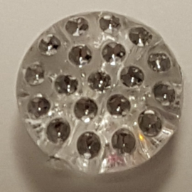 Gekleurde Ronde knopen met Glitters 13mm