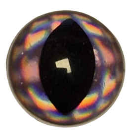 Spiegelende Licht Roze Fantasie Kattenogen 12mm