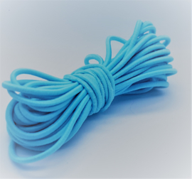 2mm Koord elastiek Turquoise - 1 meter