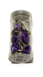 Gutermann Paarse Satijnen Roosjes (10 stuks)