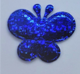 Gekleurde Glitter Vlinders 38x28mm