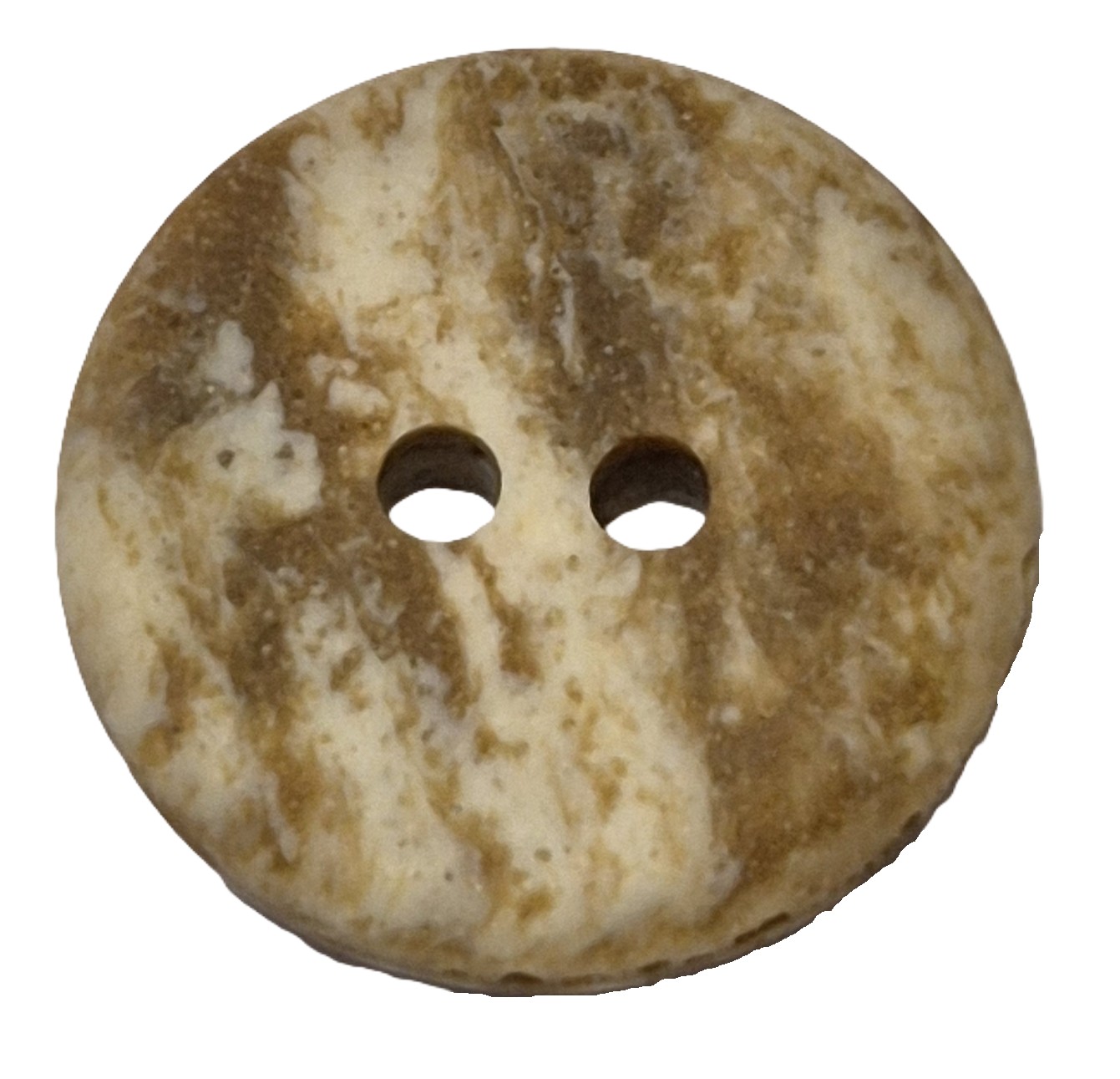 Beige Bruine Knopen 15mm