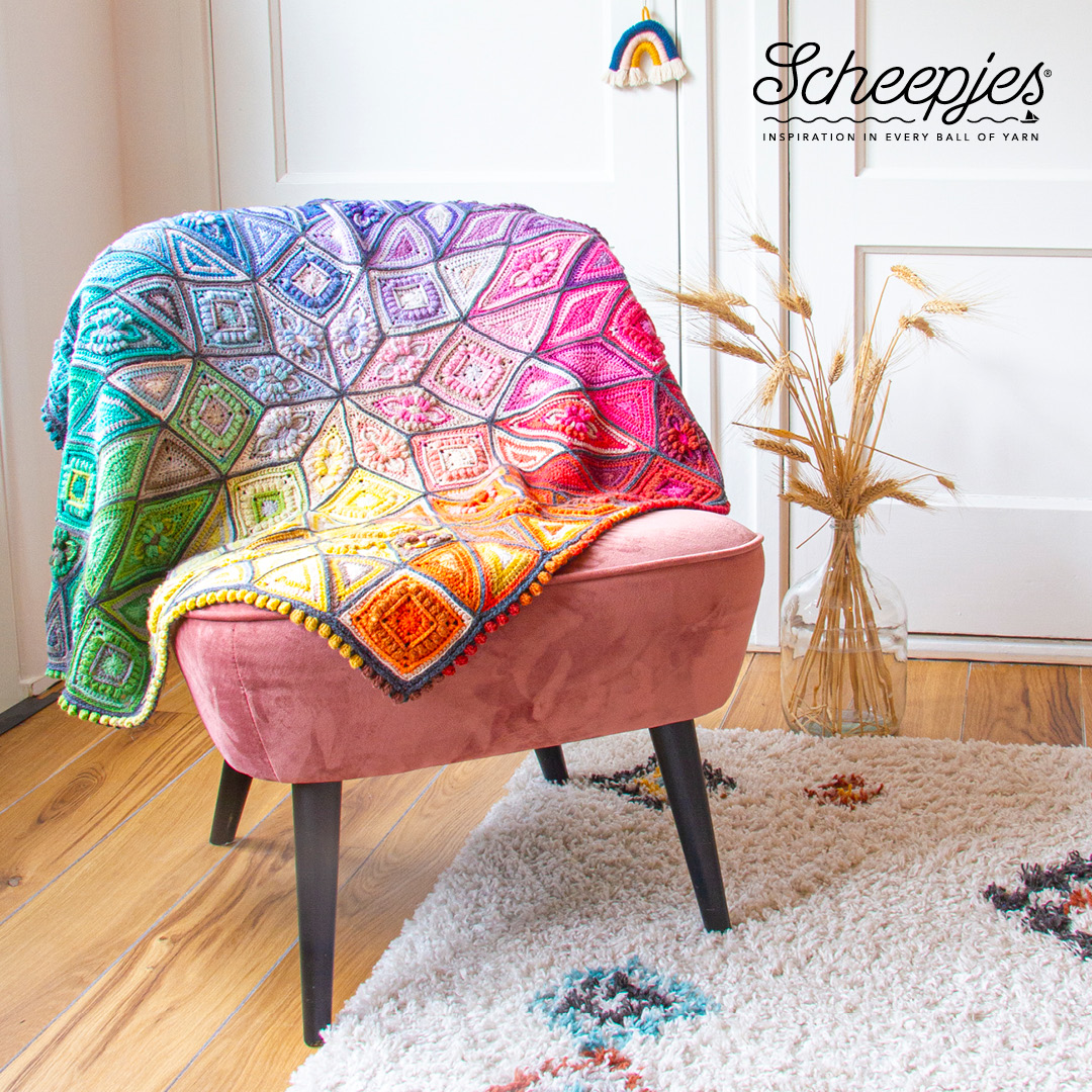Scheepjes CAL Festival of Lights blanket -Organicon kit