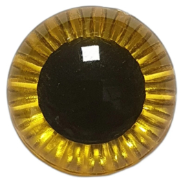 Uilen Ogen Geel  10mm (2 stuks)