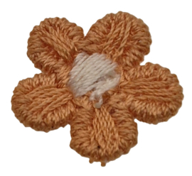 Bloemetjes Oranje 15mm (5 stuks)