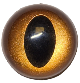 18mm Goud Bruine Kattenogen