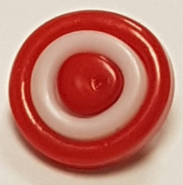 Gekleurde Ronde Knopen met witte cirkel 15mm