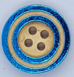 Knopen met een dubbele rand 15 mm