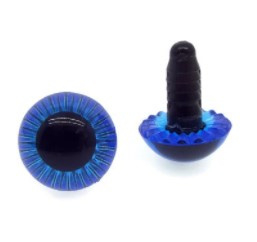 Uilen Ogen Blauw 14mm (2 stuks)