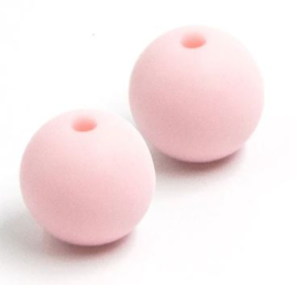 Oud Roze Silicone Kralen 12mm (5 Stuks)