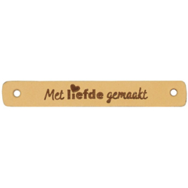 Durable - Leren label Met Liefde Gemaakt (2 stuks)