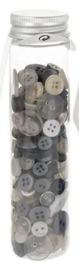 Trimits Knopen 9-23mm Felle kleuren Zwart