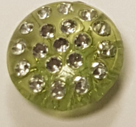 Gekleurde Ronde knopen met Glitters 13mm