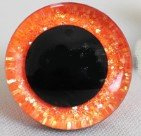 25mm Oranje Glitter Ogen