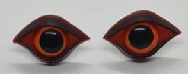 Oranje ogen met Oogleden 12mm