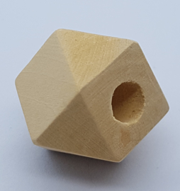 Blank Houten Hexagon Kraal 25mm