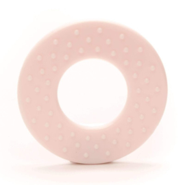 Durable Bijtring - Rond met noppen  - Light Pink 749