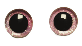 Licht Roze Glitter Ogen 14mm II
