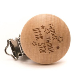 Blank Houten Speenclip Twinkle Twinkle Little Star