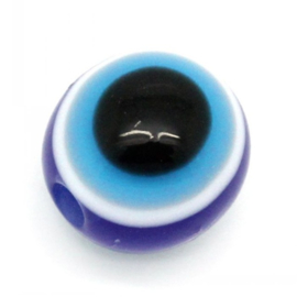 Boze oog kralen 8mm Donker Blauw