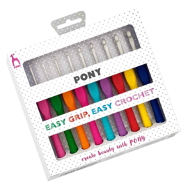 Pony Easy Grip Haaknaaldenset 2.00-6.00mm polka dot