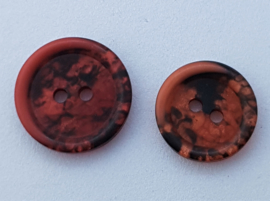 Rood Zwarte Knopen 15 & 18 mm