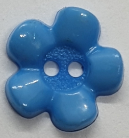 Bloemetjes Knopen Blauw 12mm (5 stuks)