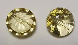 Half Ronde Diamant Gele Knopen 12 mm (10 stuks)