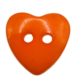 Hartjes Knopen 14mm Oranje (5 stuks)