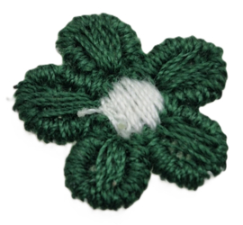 Bloemetjes Donker Groen 15mm (5 stuks)