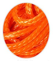 Wax koord 1mm Oranje
