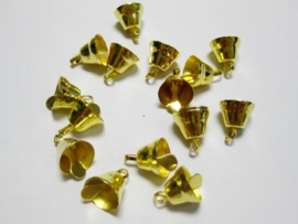 Goud Kleurige Belletjes Bel 11mm (4 stuks)