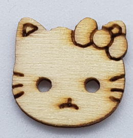 Hello Kitty Poezen Knoop 17mm