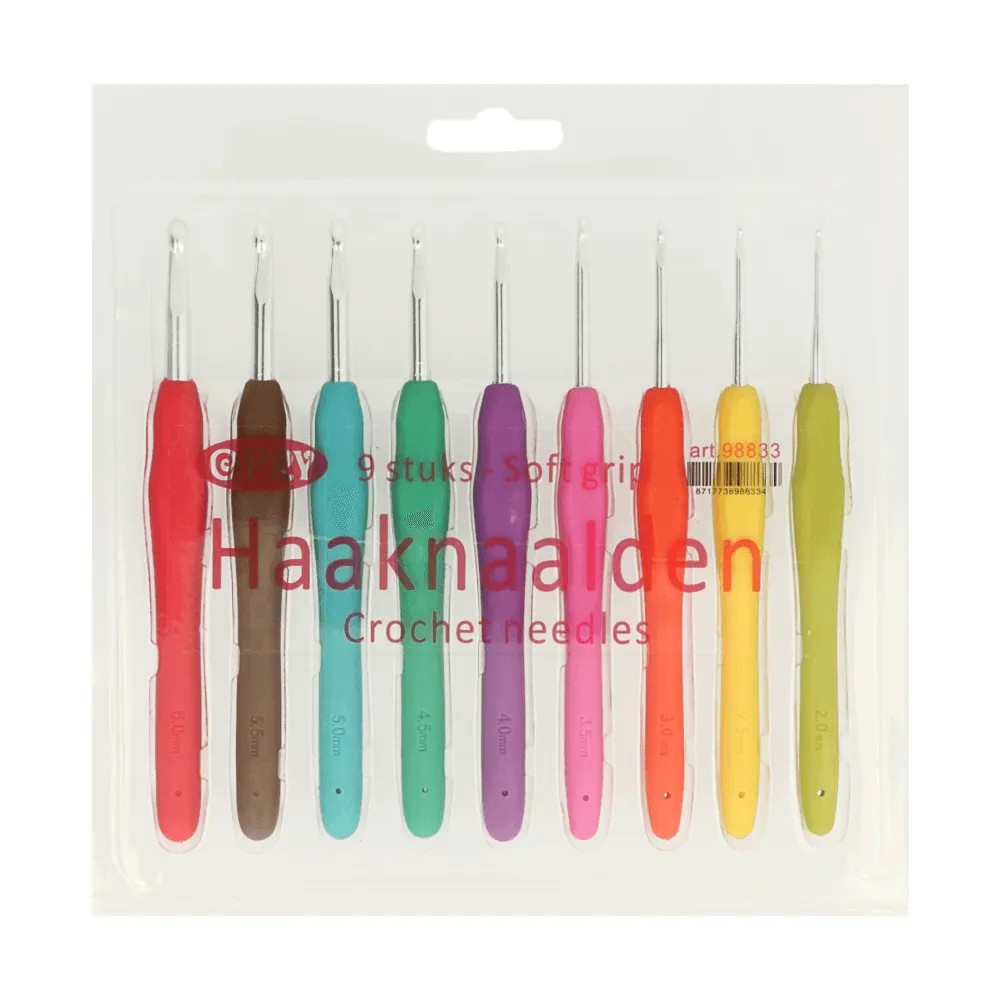 Opry Haaknaaldenset soft grip 2.00-6.00mm