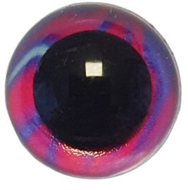 Roze Blauw gestreepte Fantasie Ogen 14mm