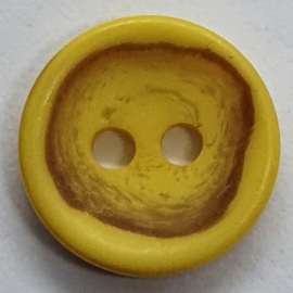 5 Gele Knopen 12 mm