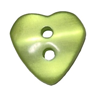 Hartjes Knopen 12mm Groen (5 stuks)