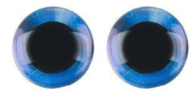 14mm Blauwe Fantasie Veiligheids Ogen