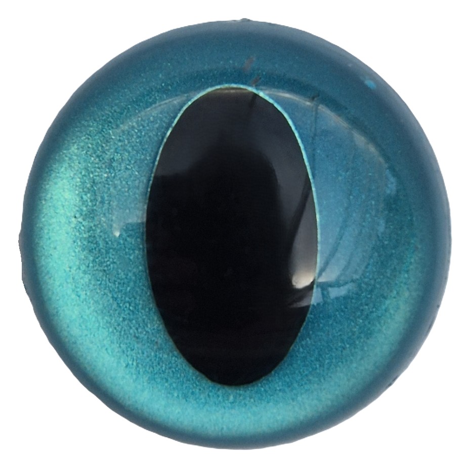 16,5mm Aqua Blauwe Kattenogen