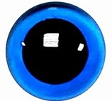 Veiligheidsogen Doorzichtig Blauw 24mm