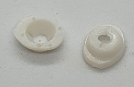 Ovale Gekleurde Ogen 9x12mm Donker Blauw