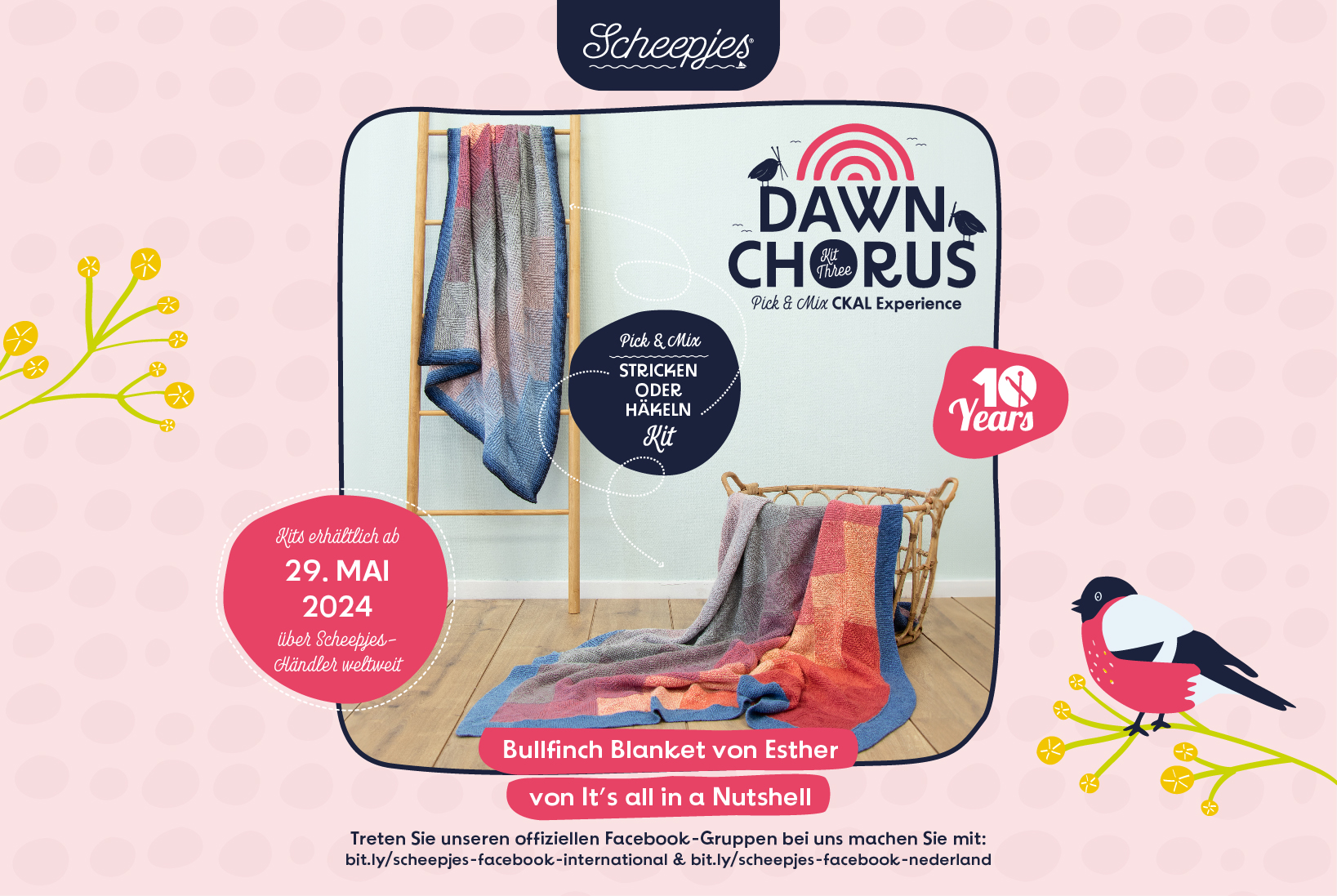 Scheepjes CKAL Bullfinch Blanket kit