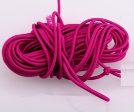 2mm Koord Elastiek Donker Roze